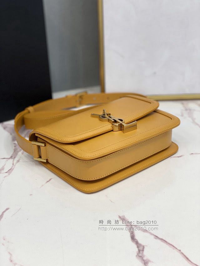 YSL爆款女士包包 聖羅蘭經典款MONOGRAM金屬旋扣小號郵差包 YSL肩背斜挎包 634306  jjh1078